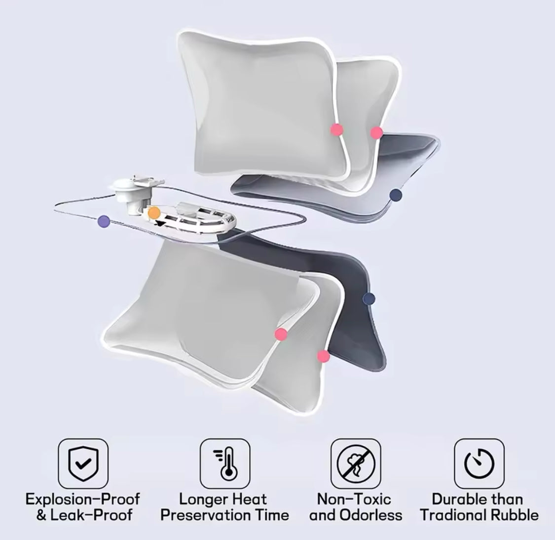 Reusable Plush Hot Water Bottle, Rechargeable Electric Hot Water Bag, Portable Hot Stove Hand Water Bag Reusable Plush Hot Water Bottle, Rechargeable Electric Hot Water Bag, Portable Hot Stove Hand Water Bag